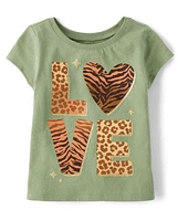 Baby And Toddler Girls Love Graphic Tee