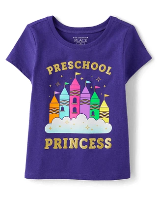 Toddler Girls Preschool Princess Graphic Tee