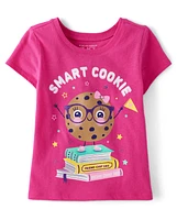 Baby And Toddler Girls Smart Cookie Graphic Tee