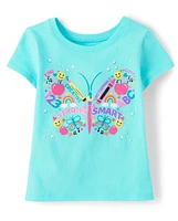 Baby And Toddler Girls Butterfly Graphic Tee