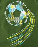 Baby And Toddler Boys Soccer Ball Graphic Tee