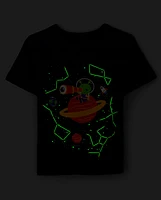 Baby And Toddler Boys Glow Alien Graphic Tee