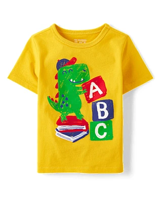 Baby And Toddler Boys Dino ABC Graphic Tee