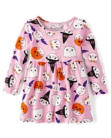 Baby And Toddler Girls Halloween Cat Everyday Dress