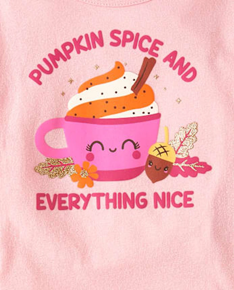 Toddler Girls Pumpkin Spice 2-Piece Outfit Set