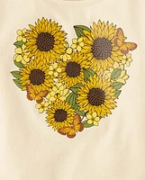 Toddler Girls Sunflower Top 3-Pack