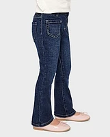 Toddler Girls Patch Pocket Flare Jeans