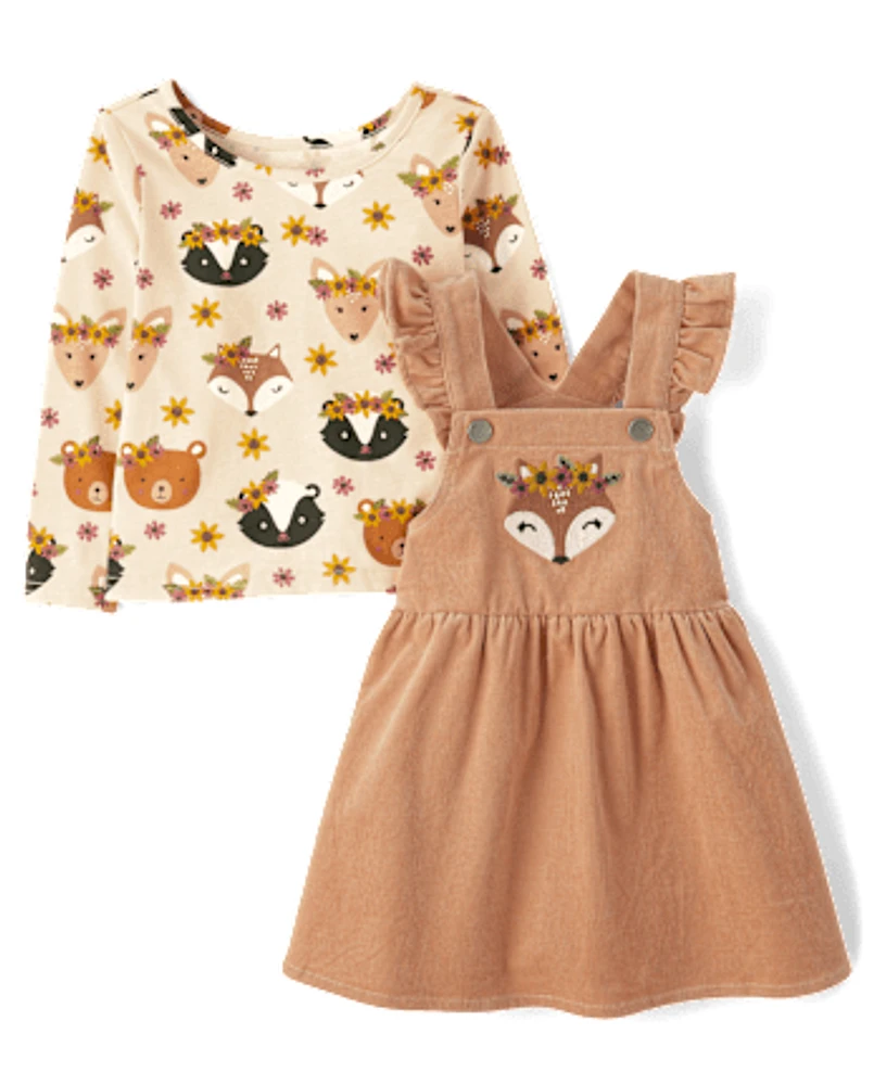 Toddler Girls Animal 2-Piece Outfit Set