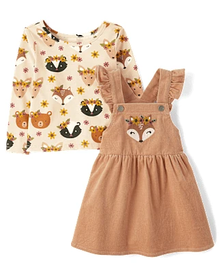 Toddler Girls Animal 2-Piece Outfit Set