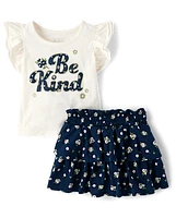 Toddler Girls Be Kind 2-Piece Outfit Set