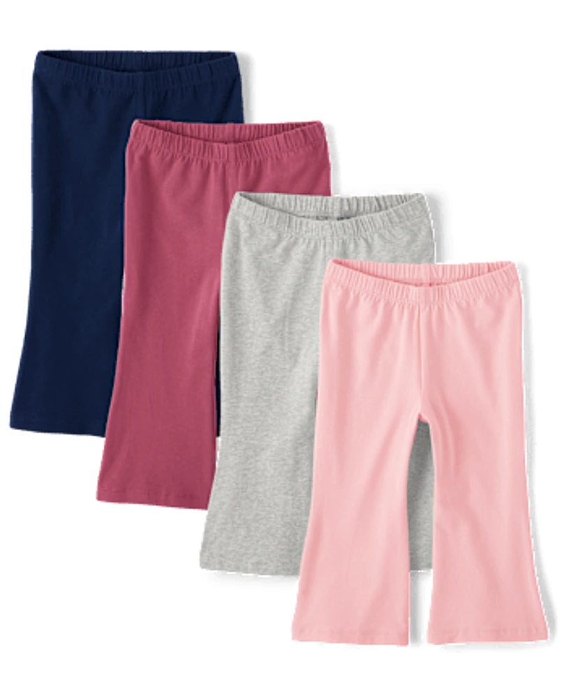 Toddler Girls Flare Leggings 4-Pack