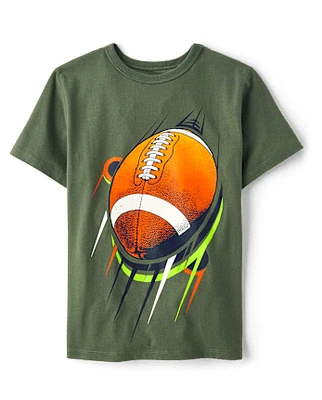 Boys Football Graphic Tee