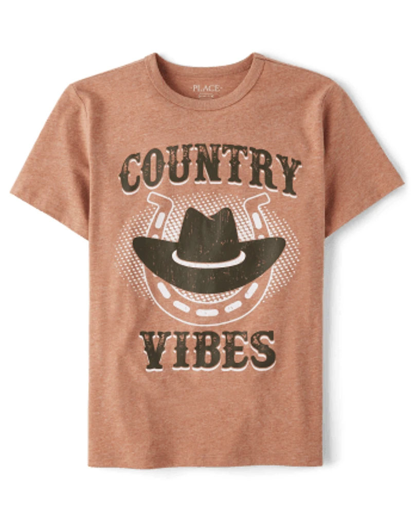 Boys Country Vibes Graphic Tee