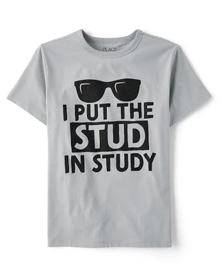 Boys Stud Graphic Tee