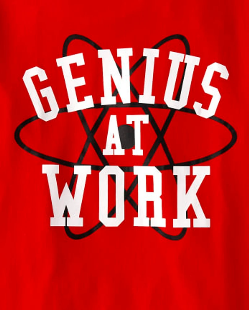 Boys Genius At Work Graphic Tee