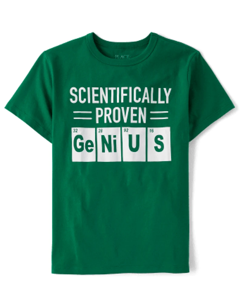 Boys Proven Genius Graphic Tee