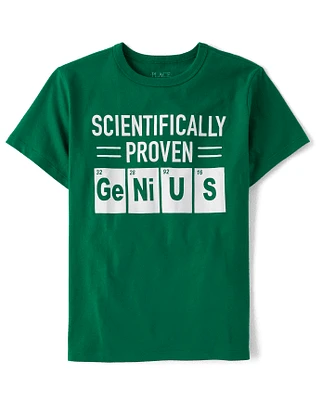 Boys Proven Genius Graphic Tee