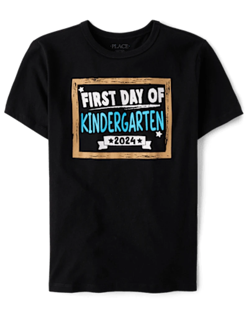 Boys First Day Of Kindergarten Graphic Tee