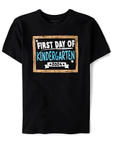 Boys First Day Of Kindergarten Graphic Tee