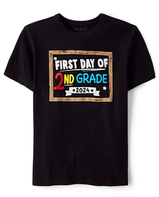 Boys First Day Of 2nd Grade Graphic Tee