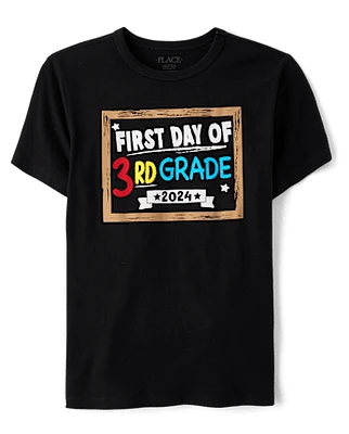 Boys First Day Of 3rd Grade Graphic Tee