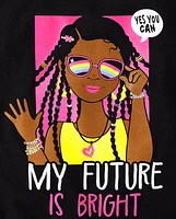 Girls Future Is Bright Graphic Tee