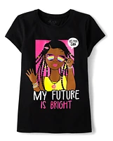 Girls Future Is Bright Graphic Tee