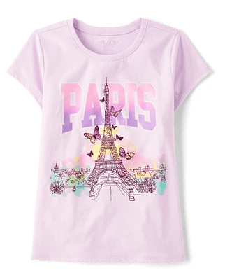 Girls Paris Graphic Tee