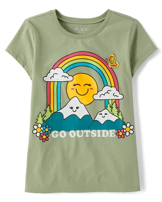 Girls Go Outside Graphic Tee