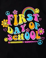 Girls First Day Of School Graphic Tee