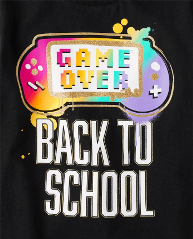 Girls Gamer School Graphic Tee