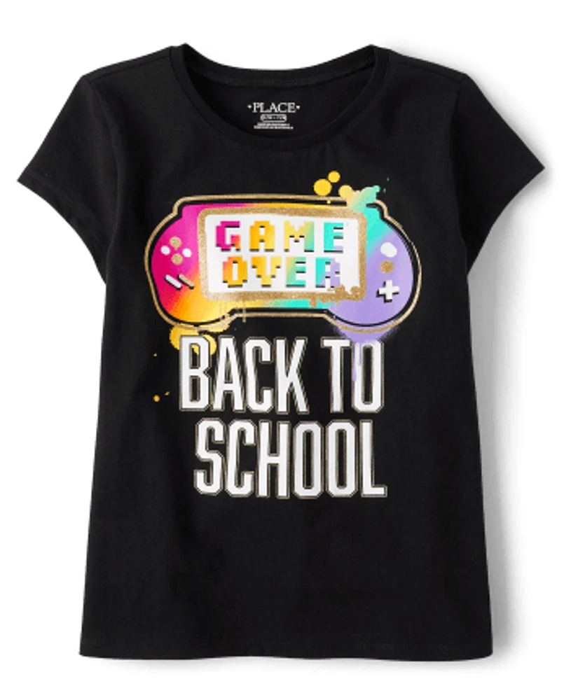 Girls Gamer School Graphic Tee