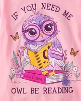 Girls Owl Be Reading Graphic Tee