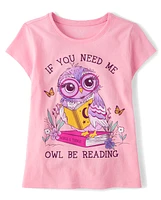 Girls Owl Be Reading Graphic Tee