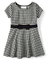 Toddler Girls Gingham Fit And Flare Dress