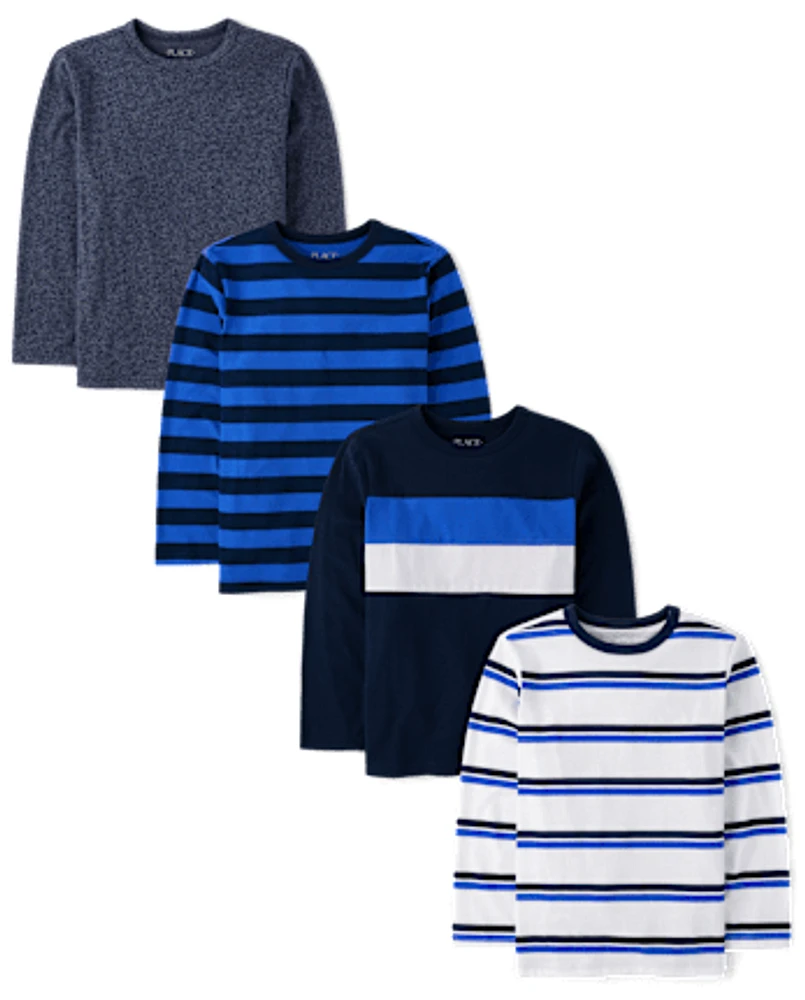 Boys Striped Top 4-Pack