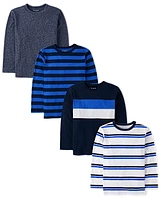 Boys Striped Top 4-Pack