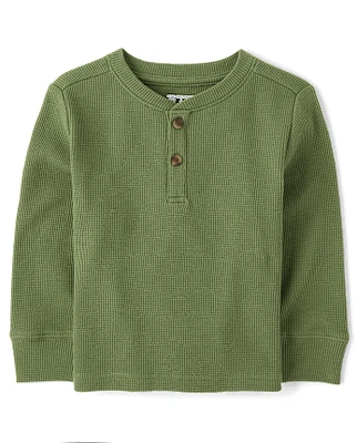 Baby And Toddler Boys Thermal Henley Top