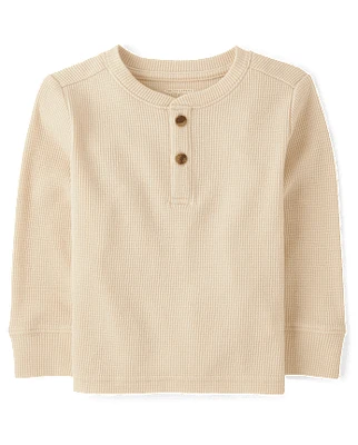 Baby And Toddler Boys Thermal Henley Top