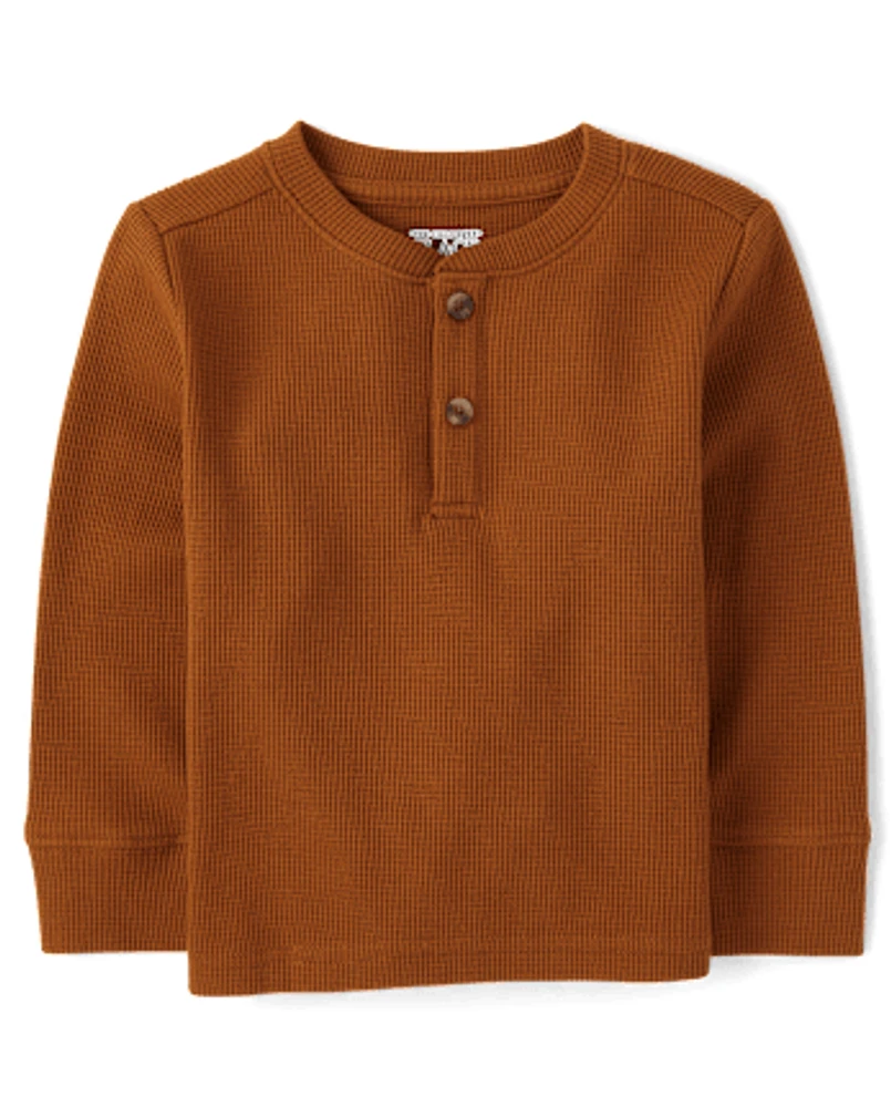 Baby And Toddler Boys Thermal Henley Top