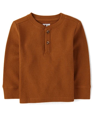 Baby And Toddler Boys Thermal Henley Top