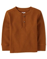 Baby And Toddler Boys Thermal Henley Top