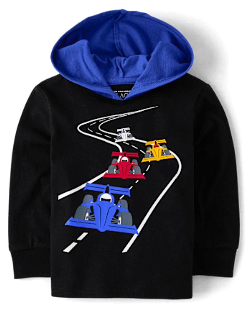 Baby And Toddler Boys Graphic Hooded Top