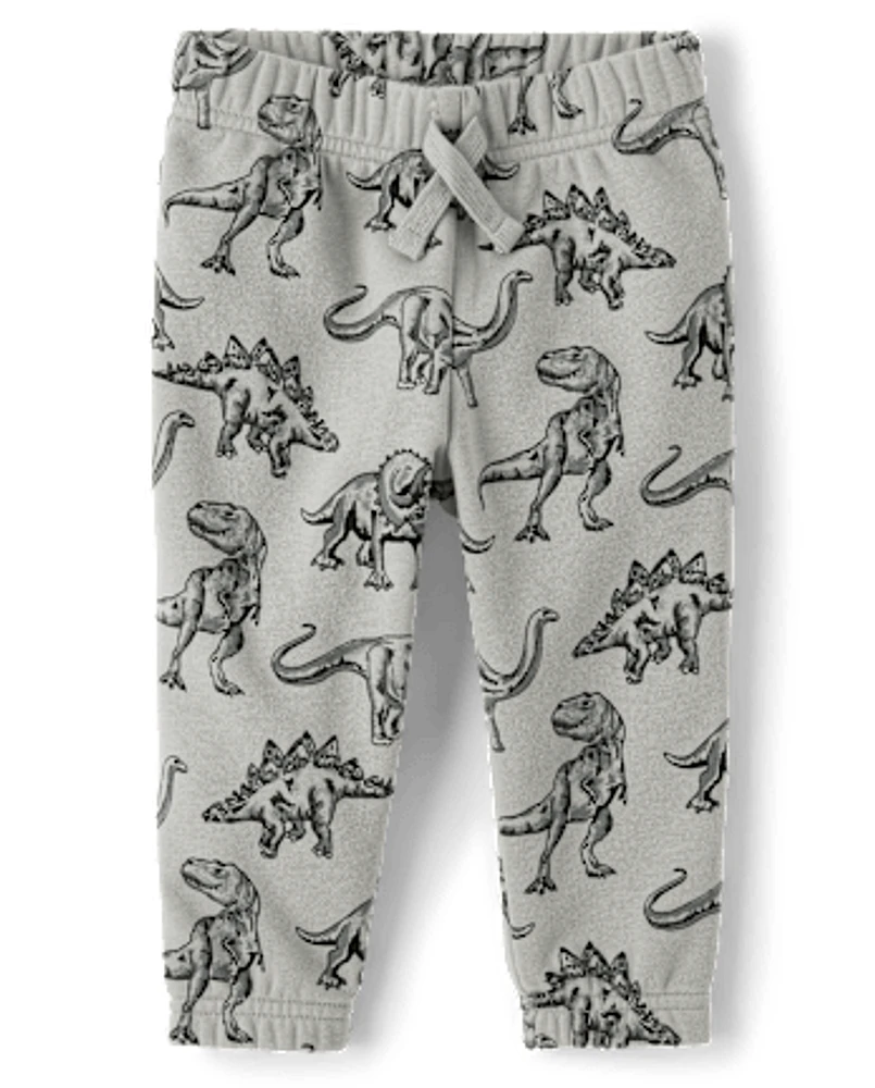 Baby And Toddler Boys Dino Fleece Jogger Pants