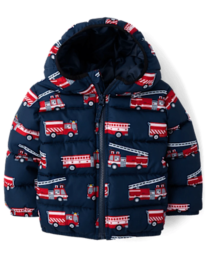 tout-petit Boys Imprimé Puffer Veste