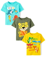 Baby And Toddler Boys Education Graphic Tee 2-Pack