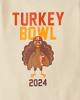 Unisex Baby Matching Family Turkey Bowl 2024 Graphic Bodysuit