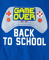 Boys Game Over School Graphic Tee