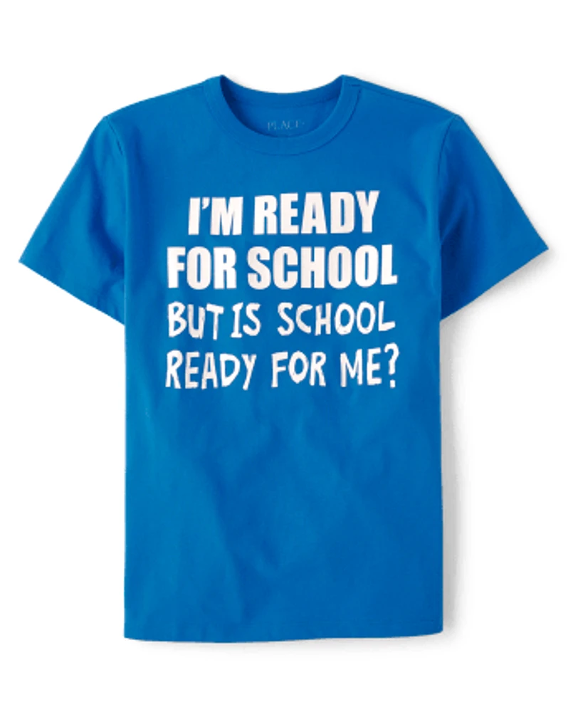 Boys Ready For School Graphic Tee