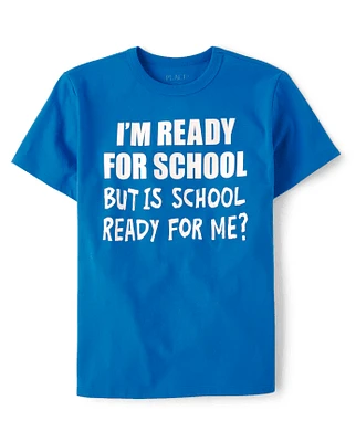 Boys Ready For School Graphic Tee